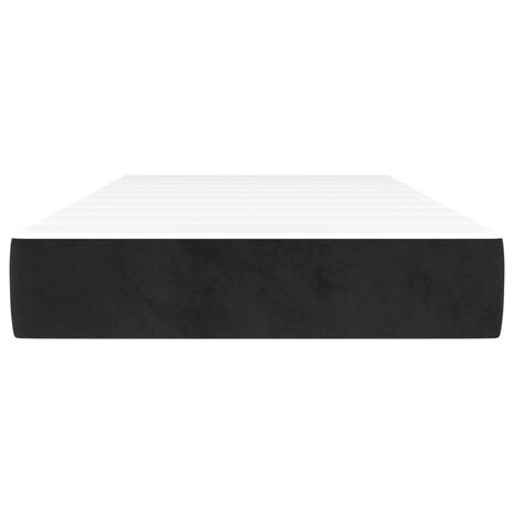 Pocketveringmatras medium 90x190x20 cm fluweel zwart 3