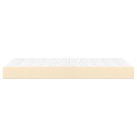Pocketveringmatras medium 90x200x20 cm stof cr&egrave;mekleurig 4