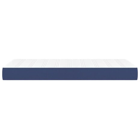 Pocketveringmatras medium 90x200x20 cm stof blauw 4