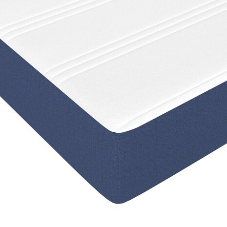 Pocketveringmatras medium 90x200x20 cm stof blauw 5