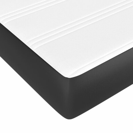 Pocketveringmatras medium 90x200x20 cm kunstleer zwart 5