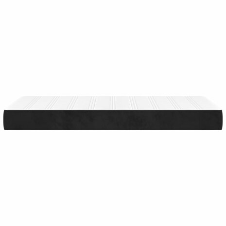 Pocketveringmatras medium 90x200x20 cm fluweel zwart 4