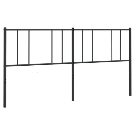 Vervangend hoofdbord metaal zwart 200 cm 4
