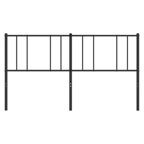 Vervangend hoofdbord metaal zwart 200 cm 5