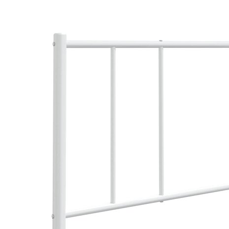 Vervangend hoofdbord 180 cm metaal wit 7