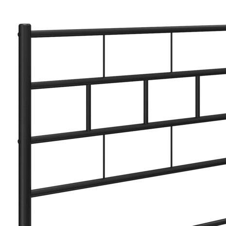 Vervangend hoofdbord 193 cm metaal zwart 7