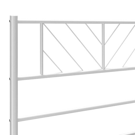 Vervangend hoofdbord 193 cm metaal wit 7
