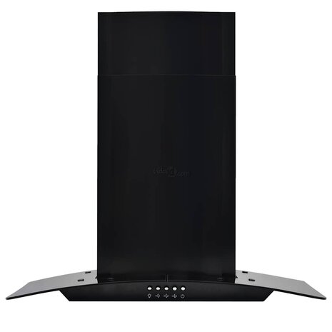 Wandafzuigkap 756 m&sup3;/u 60 cm roestvrij staal zwart 2