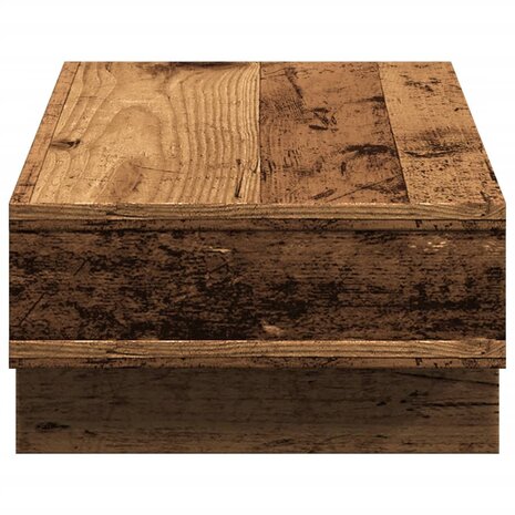 Monitorstandaard 50x27x15 cm bewerkt hout oud houtkleurig 5
