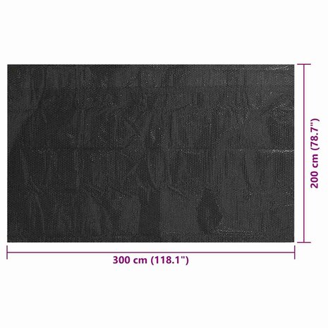 Zwembadhoes 300x200 cm PE zwart 6