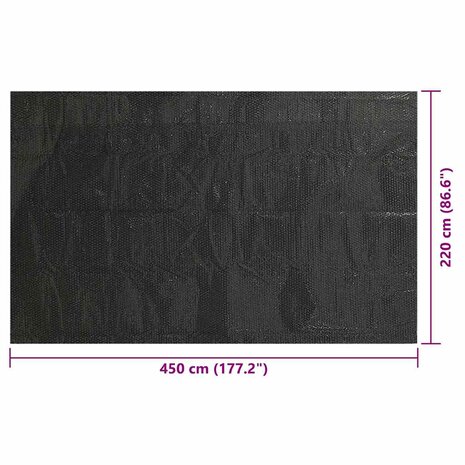 Zwembadhoes 450x220 cm PE zwart 6