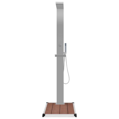 Buitendouche met bak HKC roestvrij staal 4