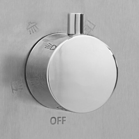 Buitendouche met bak HKC roestvrij staal 8