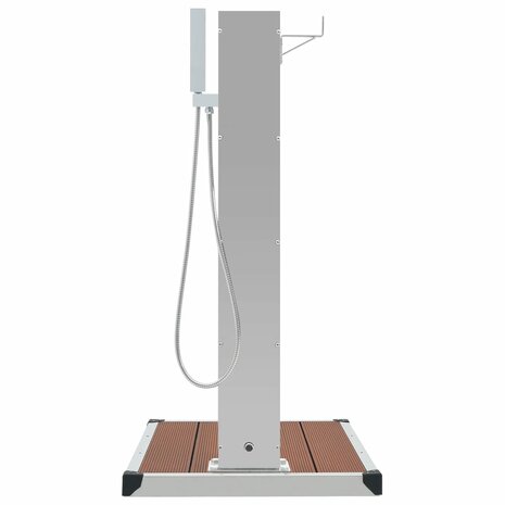 Buitendouche met bak HKC roestvrij staal 5