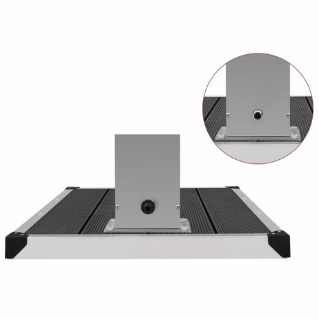 Buitendouche met bak HKC roestvrij staal 9