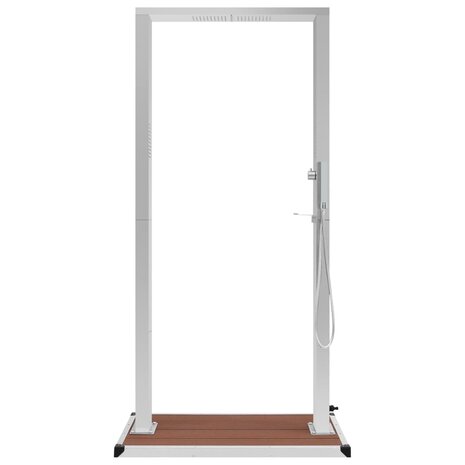 Buitendouche met bak HKC roestvrij staal 5