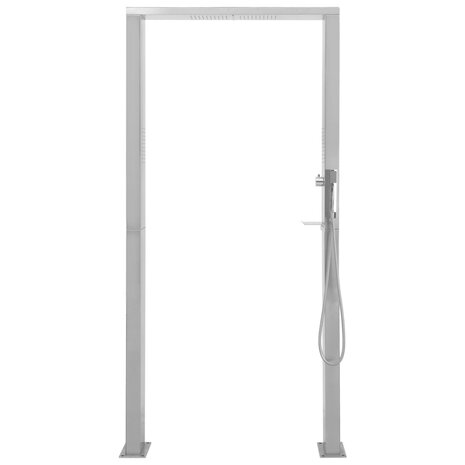 Buitendouche met dubbele jets roestvrij staal 4