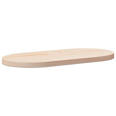 Tafelblad 60x30x2,5 cm massief grenenhout ovaal 1