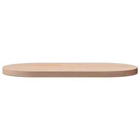Tafelblad 60x30x2,5 cm massief grenenhout ovaal 3