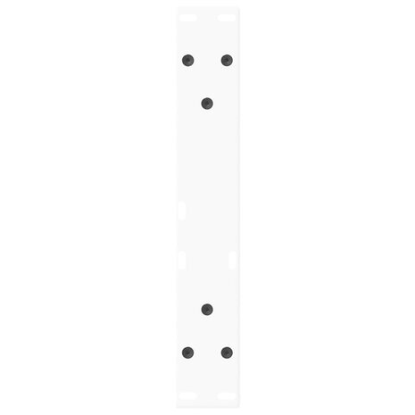Salontafelpoten 2 st V-vormig 40x(30-31,3) cm staal wit 7