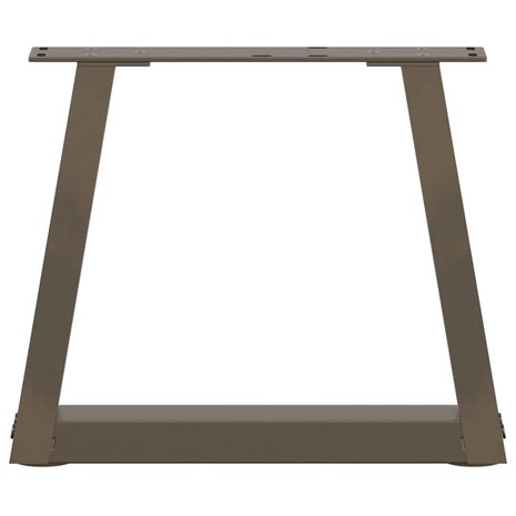 Salontafelpoten 2 st V-vormig 40x(30-31,3) cm staal naturel 5