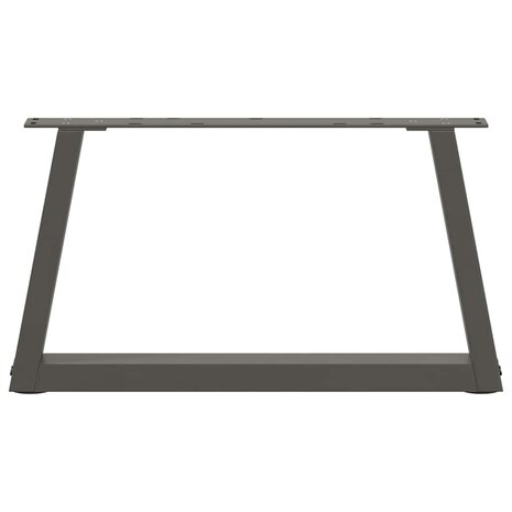 Salontafelpoten 2 st V-vormig 60x(30-31,3) cm staal antraciet 5