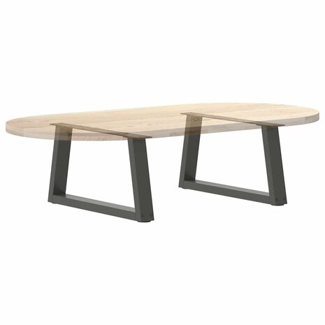 Salontafelpoten 2 st V-vormig 60x(30-31,3) cm staal antraciet 8