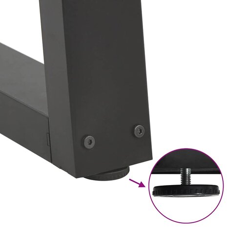 Salontafelpoten 2 st V-vormig 60x(30-31,3) cm staal antraciet 9