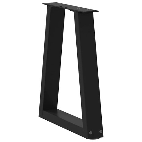 Salontafelpoten 2 st V-vormig 28x(42-43,3) cm staal zwart 4
