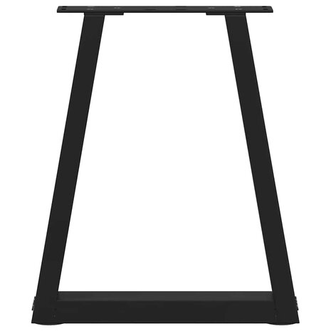 Salontafelpoten 2 st V-vormig 28x(42-43,3) cm staal zwart 5