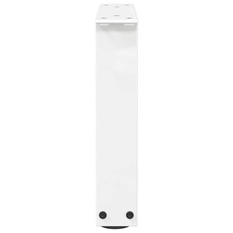Salontafelpoten 2 st V-vormig 30x(30-31,3) cm staal wit 6