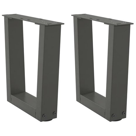 Salontafelpoten 2 st V-vormig 30x(30-31,3) cm staal antraciet 1