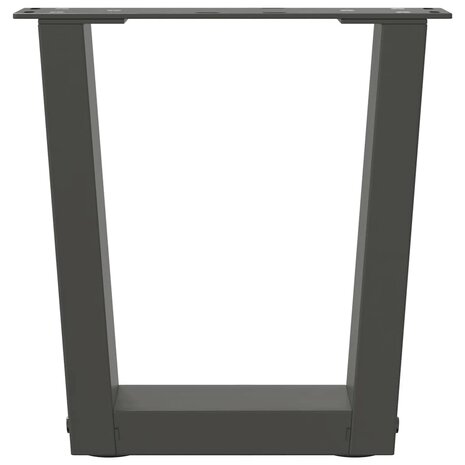 Salontafelpoten 2 st V-vormig 30x(30-31,3) cm staal antraciet 5