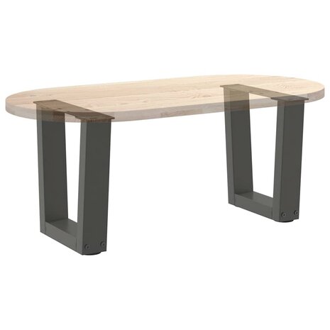 Salontafelpoten 2 st V-vormig 30x(30-31,3) cm staal antraciet 8