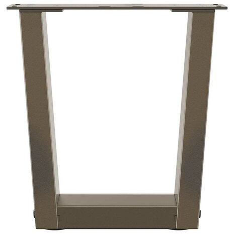 Salontafelpoten 2 st V-vormig 30x(30-31,3) cm staal naturel 5