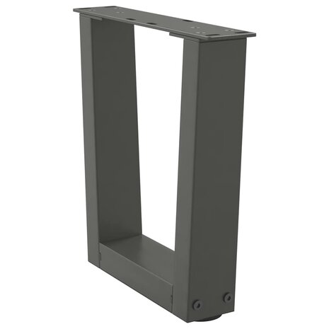 Salontafelpoten 2 st V-vormig 40x(30-31,3) cm staal antraciet 4