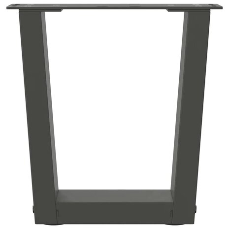 Salontafelpoten 2 st V-vormig 40x(30-31,3) cm staal antraciet 5