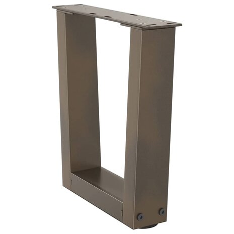 Salontafelpoten 2 st V-vormig 40x(30-31,3) cm staal naturel 4