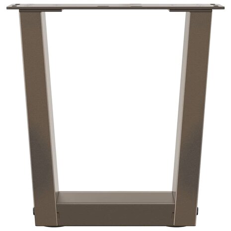 Salontafelpoten 2 st V-vormig 40x(30-31,3) cm staal naturel 5