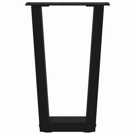 Salontafelpoten 2 st V-vormig 28x(42-43,3) cm staal zwart 5