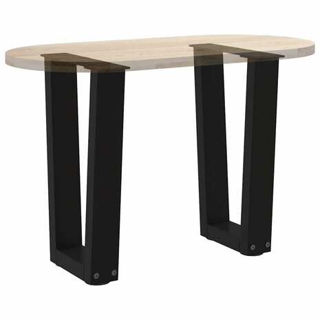 Salontafelpoten 2 st V-vormig 28x(42-43,3) cm staal zwart 8