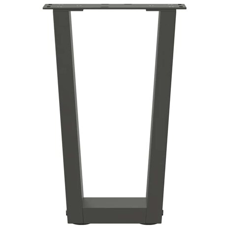 Salontafelpoten 2 st V-vormig 28x(42-43,3) cm staal antraciet 5