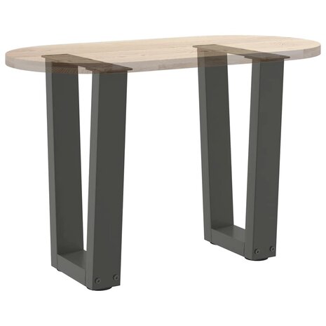 Salontafelpoten 2 st V-vormig 28x(42-43,3) cm staal antraciet 8