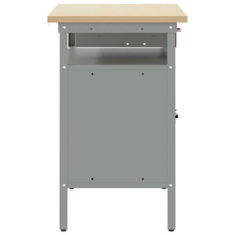 Werkbank met lade met plank Rood en Grijs 100 x 55 x 85 cm 7