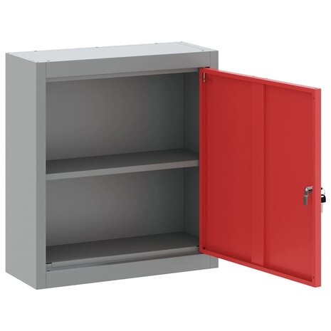 Gereedschapskast met plank Rood en Grijs 50 x 20 x 55 cm 5