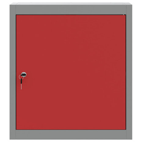 Gereedschapskast met plank Rood en Grijs 50 x 20 x 55 cm 7