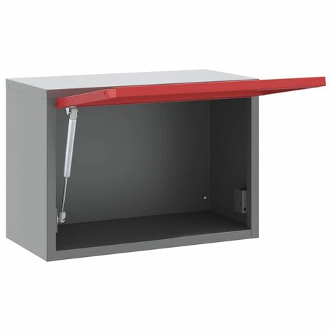 Gereedschapskast met opslag Rood en Grijs 50 x 25 x 35 cm 4