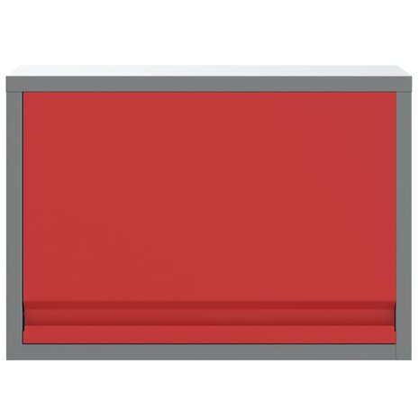 Gereedschapskast met opslag Rood en Grijs 50 x 25 x 35 cm 6