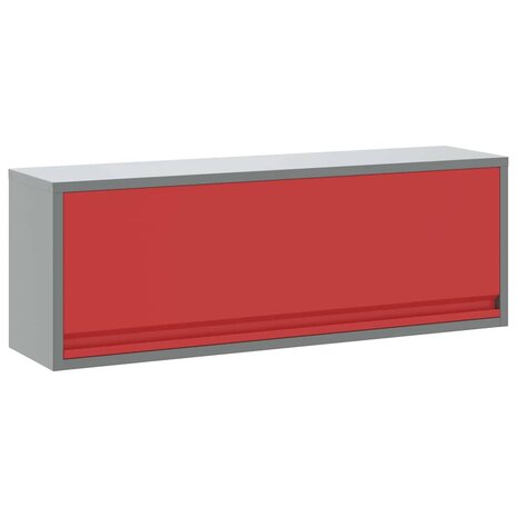 Gereedschapskast met opslag Rood en Grijs 100 x 25 x 35 cm 2
