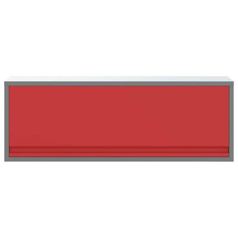 Gereedschapskast met opslag Rood en Grijs 100 x 25 x 35 cm 6